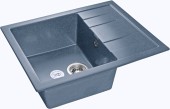 GRANFEST Мойка QUADRO 650L  1-чаша+крыло 650*500мм графит арт.GF-