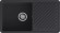GRANFEST Мойка QUARZ 53  1-чаша+крыло 860*480мм черный арт.GF-ZL-