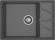GRANFEST Мойка VERTEX 680L  1-чаша+крыло 680*500мм графит арт.GF-
