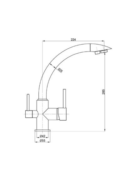 Смеситель кухонный TOLERO Valencia Bronze