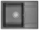 6503, ГРАФИТ (ЧЁРНО-СЕРЫЙ), кухонная мойка, кварц