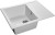 GRANFEST Мойка QUADRO 650L  1-чаша+крыло 650*500мм иней арт.GF-