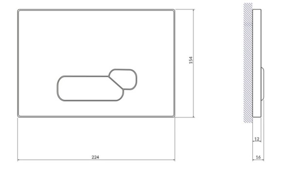 Кнопка ACTIS для LINK PRO/VECTOR/LINK/HI-TEC стекло белый