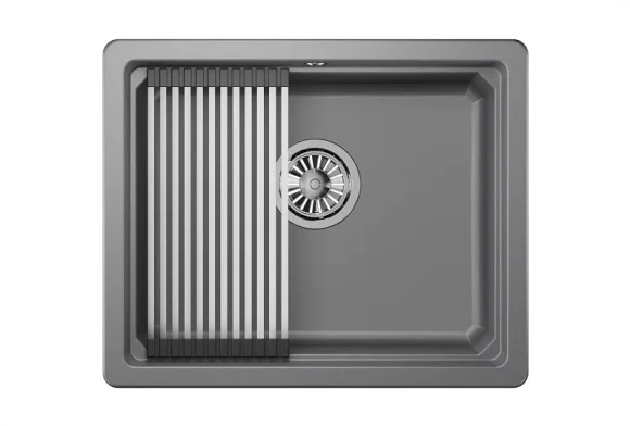 KS-5501U, АЛЮМИНИУМ, кухонная мойка, кварц KS-5501U, АЛЮМИНИУМ, кухонная мойка, кварц