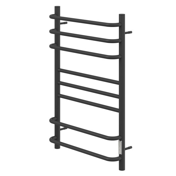Полотенцесушитель электрический Point Сатурн PN90858B П8 500x800 диммер справа, черный Полотенцесушитель электрический Point Сатурн PN90858B П8 500x800 диммер справа, черный