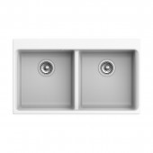 Мойка кухонная RIVELATO Axel 90-2D, 860x510, X-90-2D иней, кварц