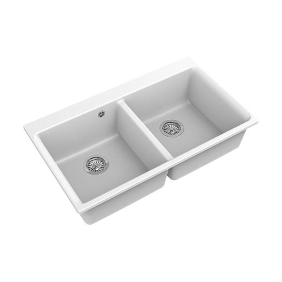 Мойка кухонная RIVELATO Axel 90-2D, 860x510, X-90-2D иней, кварц Мойка кухонная RIVELATO Axel 90-2D, 860x510, X-90-2D иней, кварц