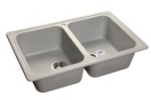 GRANFEST Мойка STANDART 780K  2 чаши 780*510мм серый арт.GF-