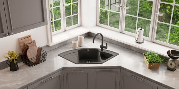 Смеситель ULGRAN Quartz UQ-021-02, лен Смеситель ULGRAN Quartz UQ-021-02, лен