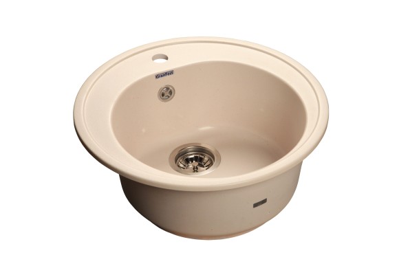 GRANFEST Мойка RONDO 510  1-чаша D-508мм белый арт.GF-