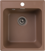 GRANFEST Мойка QUARZ 17  1-чаша 420*480мм терракот арт.GF-Z-