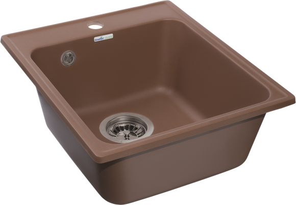 GRANFEST Мойка QUARZ 17  1-чаша 420*480мм терракот арт.GF-Z-