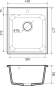 GRANFEST Мойка QUARZ 17  1-чаша 420*480мм терракот арт.GF-Z-
