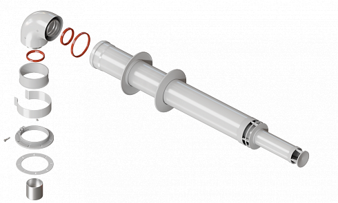 VIVAT Комплект коаксиальный d 60/100 - 1,22 м (Все котлы, кроме Immergas и Navien 75/100). Антилёд