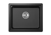 KS-5501U, ШВАРЦ (чёрный металлик), кухонная мойка, кварц