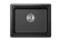 KS-5501U, ШВАРЦ (чёрный металлик), кухонная мойка, кварц