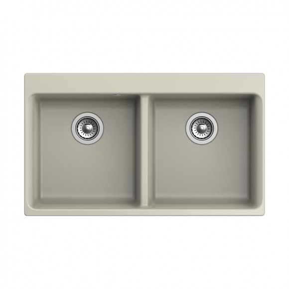 Мойка кухонная RIVELATO Axel 90-2D, 860x510, X-90-2D топаз, кварц