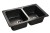 GRANFEST Мойка STANDART 780K  2 чаши 780*510мм черный арт.GF-