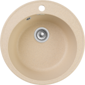 GRANFEST Мойка QUARZ 08  1-чаша D-480мм бежевый арт.GF-Z-