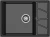 GRANFEST Мойка VERTEX 680L  1-чаша+крыло 680*500мм черный арт.GF-