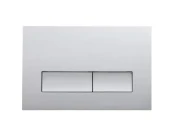 Кнопка смыва EvaGold 02, пластик прямоугольник хром матовый для инсталляции EvaGold 400 и EvaGold500 