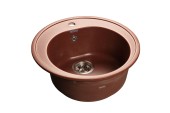 GRANFEST Мойка RONDO 510  1-чаша D-508мм красный марс арт.GF-