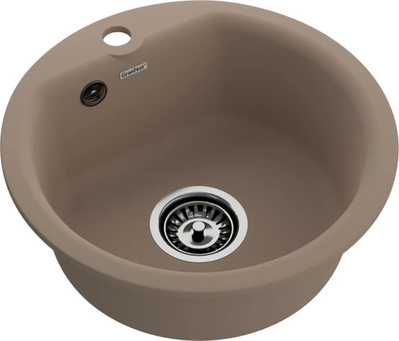 GRANFEST Мойка SMART 435  1 чаша D-435мм песочный арт.GF-SM-