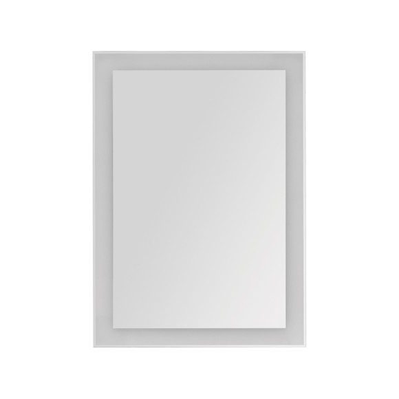 Зеркало KVADRO, 60x85 см, инфракрасный выключатель, LED-подсветка
