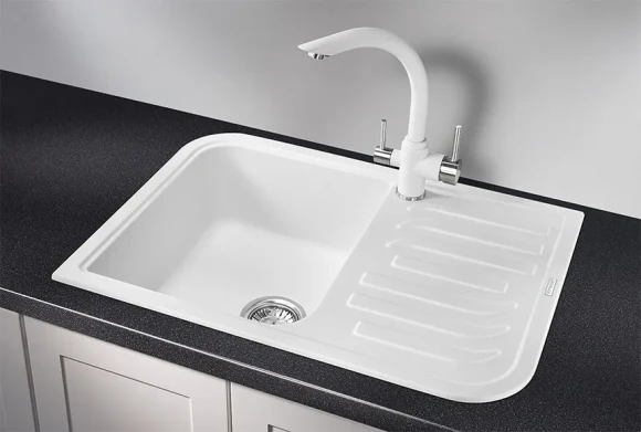 7001, АРКТИК (БЕЛЫЙ), кухонная мойка, кварц