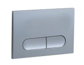 Кнопка смыва EvaGold 04, пластик овал хром матовый для инсталляции EvaGold 400 и EvaGold 500 