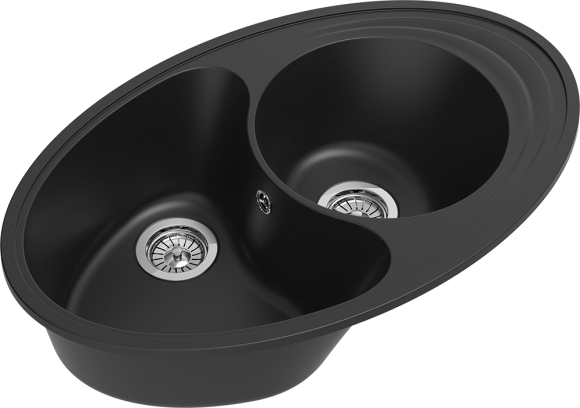 EWIGSTEIN Мойка ELEGANT W90KF  1,5-чаши+крыло 820*520мм антрацит арт.EW-