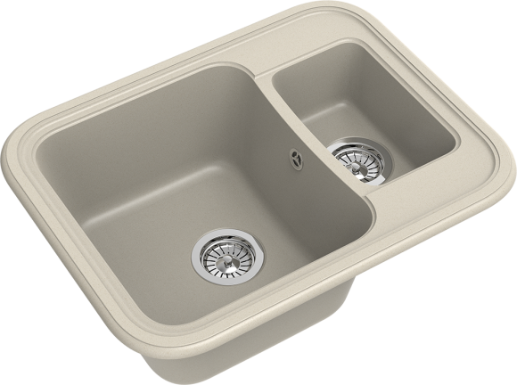 EWIGSTEIN Мойка ANTIK 60К  1,5 -чаши  660*510мм бежевый арт.EW-
