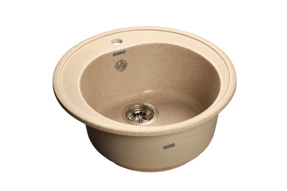GRANFEST Мойка RONDO 510  1-чаша D-508мм песочный арт.GF-