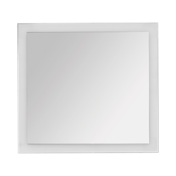 Зеркало KVADRO, 80x85 см, инфракрасный выключатель, LED-подсветка