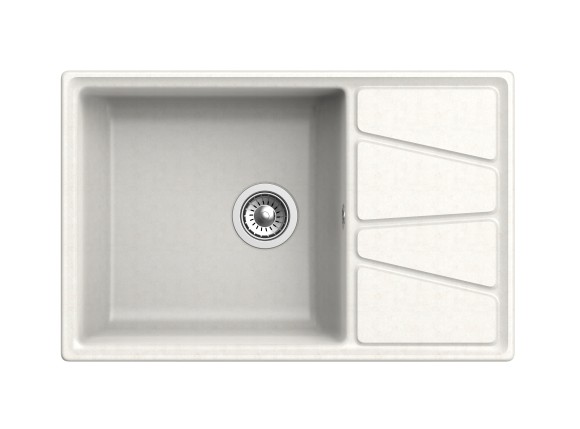 GRANFEST Мойка VERTEX 780L  1-чаша+крыл 780*500мм белый арт.GF-