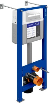 Инсталляция AQUA SMART M 40 для унитаза с бачком механическая кнопка PRESTO пластик белый