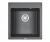 4651, ГРАФИТ (ЧЁРНО-СЕРЫЙ), кухонная мойка, кварц