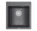 4651, ГРАФИТ (ЧЁРНО-СЕРЫЙ), кухонная мойка, кварц