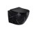 EG505Black-W Подвесной унитаз EvaGold мрамор черно-белый, безободковый, сид. черн. мат. тонкое ДП 
