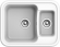 EWIGSTEIN Мойка ANTIK 60К  1,5 -чаши  660*510мм иней арт.EW-