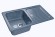 GRANFEST Мойка STANDART 780L  1-чаша+крыло 775*500мм графит арт.GF-