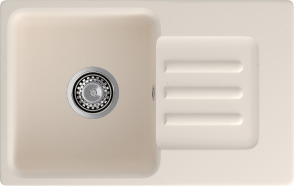 GRANFEST Мойка SMART 680L  1 чаша+крыло 680*430мм белый арт.GF-SM-