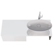 Ящик BOX, 60 см, подвесной, для стеклянной столешницы LINE, 1 ящик, push-to-open, белый глянец