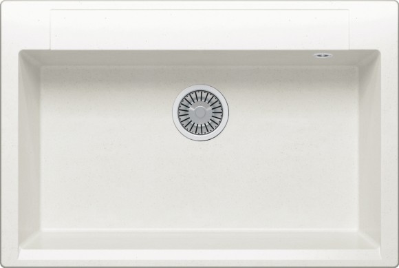 Кухонная мойка Polygran ARGO-760 №36 Белый Хлопок