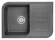 7001, ГРАФИТ (ЧЁРНО-СЕРЫЙ), кухонная мойка, кварц