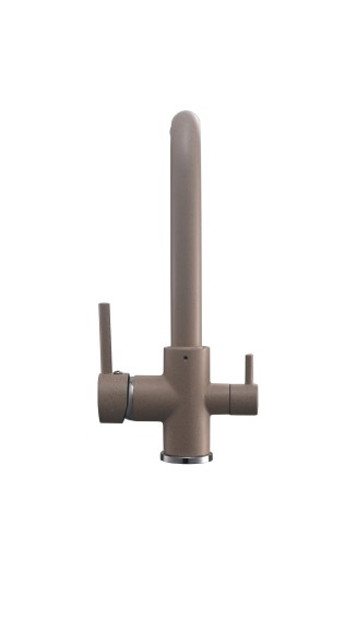 FK042D Смеситель для кухни нержавейка, бежевый со встроенным фильтром (краном) под питьевую воду Eva FK042D Смеситель для кухни нержавейка, бежевый со встроенным фильтром (краном) под питьевую воду Eva