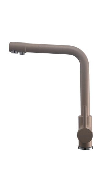 FK042D Смеситель для кухни нержавейка, бежевый со встроенным фильтром (краном) под питьевую воду Eva FK042D Смеситель для кухни нержавейка, бежевый со встроенным фильтром (краном) под питьевую воду Eva
