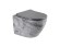 EG505Gray Подвесной унитаз EvaGold мрамор серый, безободковый, сид. серое мат. тонкое ДП 