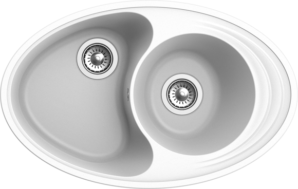 EWIGSTEIN Мойка ELEGANT W90KF  1,5-чаши+крыло 820*520мм иней арт.EW-