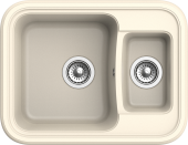 EWIGSTEIN Мойка ANTIK 60К 1,5 -чаши 660*510мм крем арт.EW- EWIGSTEIN Мойка ANTIK 60К 1,5 -чаши 660*510мм крем арт.EW-